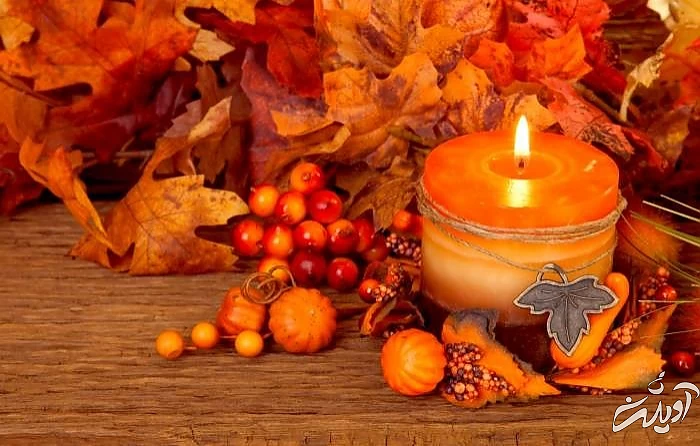 ایده شمع آرایی برای فصل پاییز تزیین شمع پاییزی